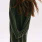 OVERSIZED KNITTED DRESS POLO OLIVE