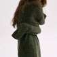 OVERSIZED KNITTED DRESS POLO OLIVE