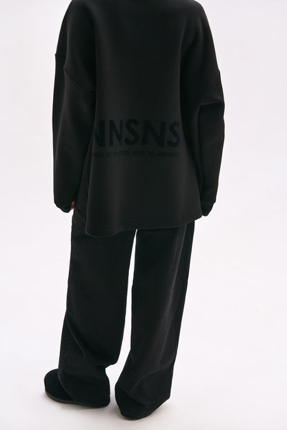 BLACK RELAXED SWEATSHIRT NONSENSE