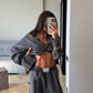 WOOL RELAXED PANTS DARK GREY