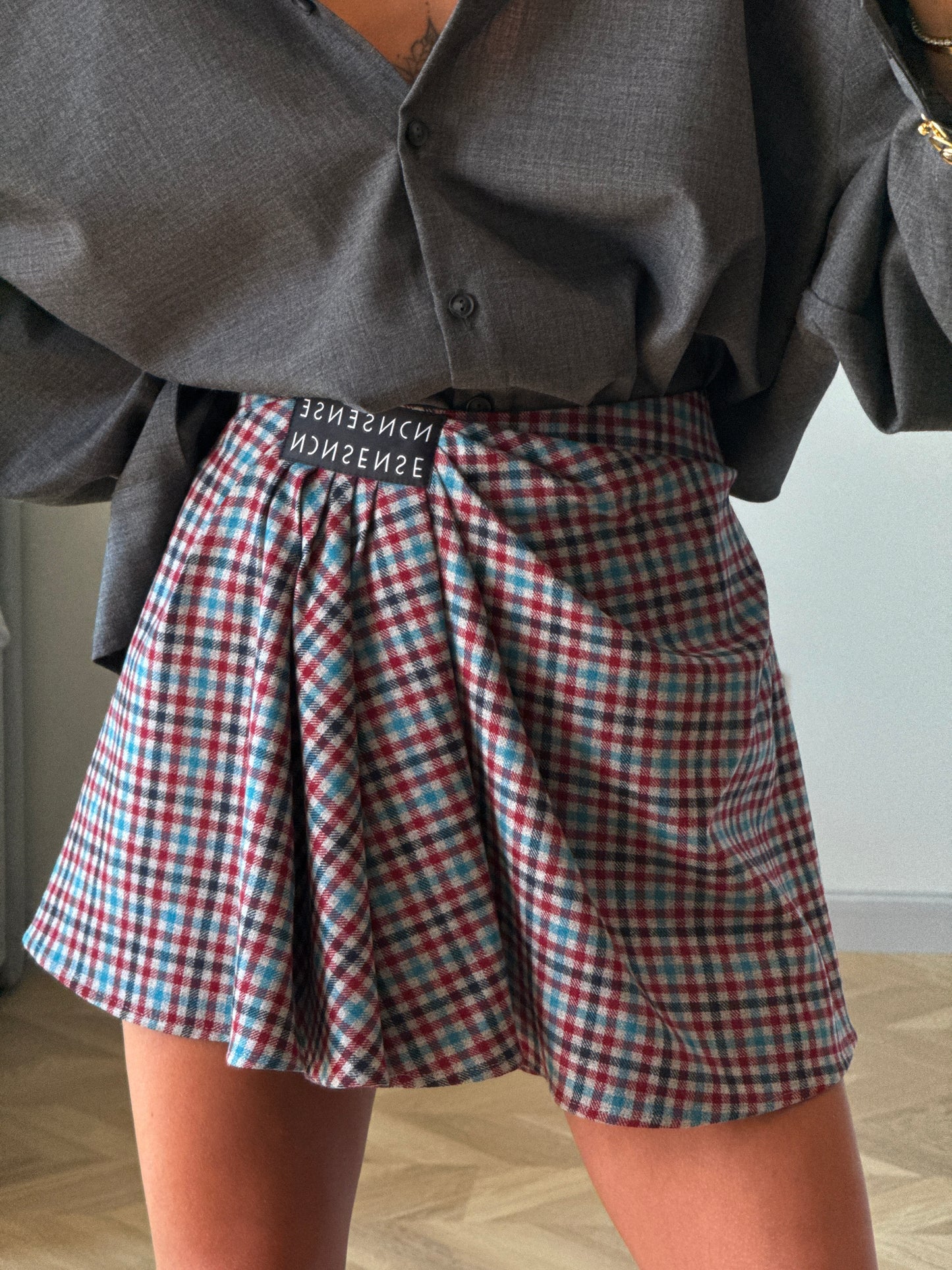 ASYMMETRIC SHORTS NONSENSE DARK BLUE