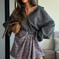 ASYMMETRIC SHORTS NONSENSE DARK BLUE