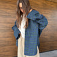 COTTON RAGLAN SHIRT BLUE/GREEN