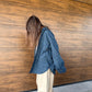 COTTON RAGLAN SHIRT BLUE/GREEN
