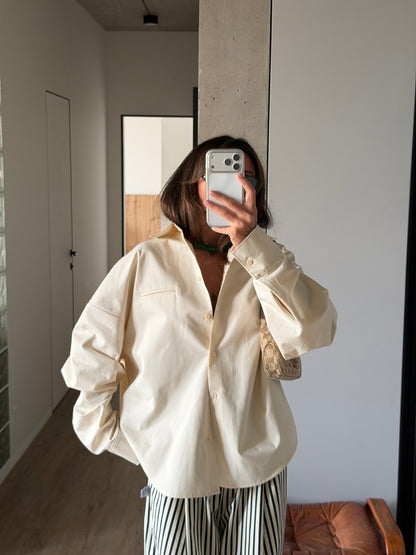 OVERSIZED COTTON SHIRT BUTTER