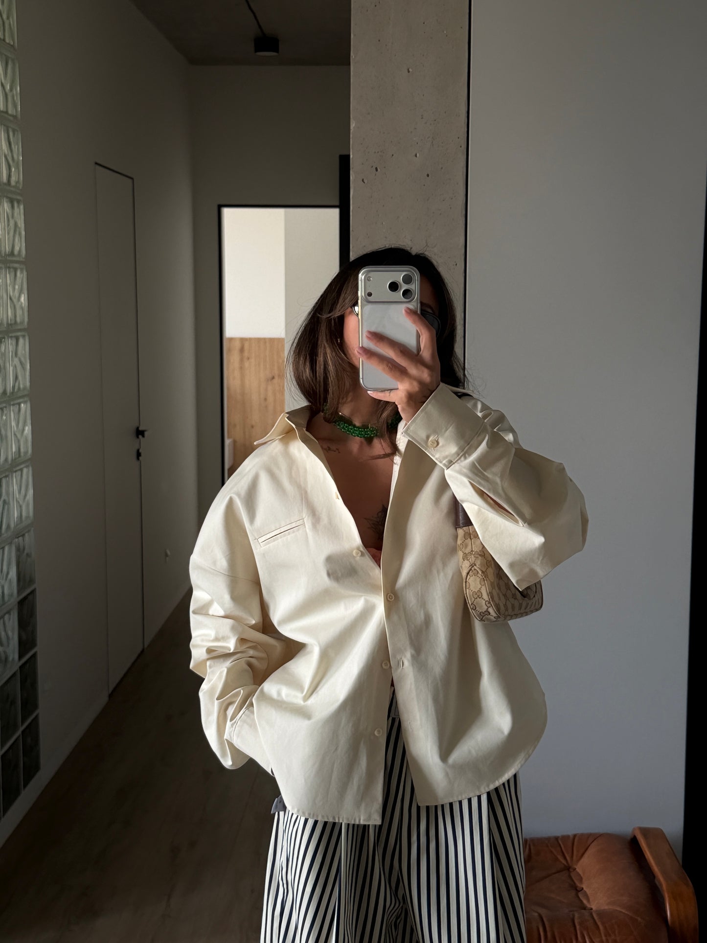 OVERSIZED COTTON SHIRT BUTTER