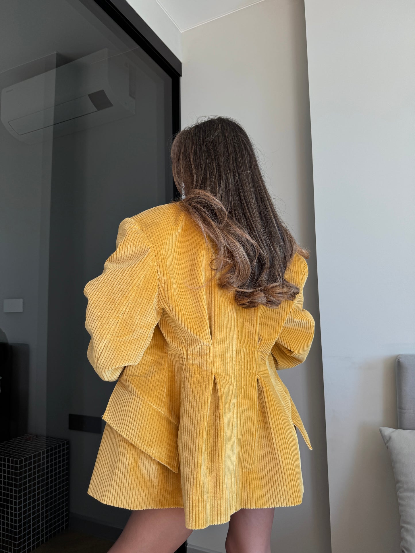 MUSTARD VELVET JACKET