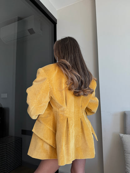 MUSTARD VELVET JACKET