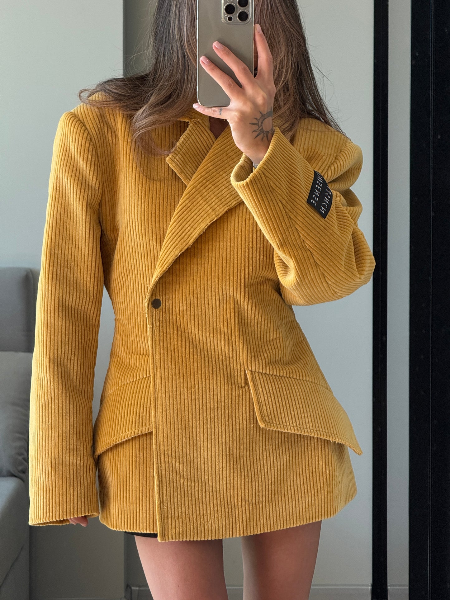 MUSTARD VELVET JACKET