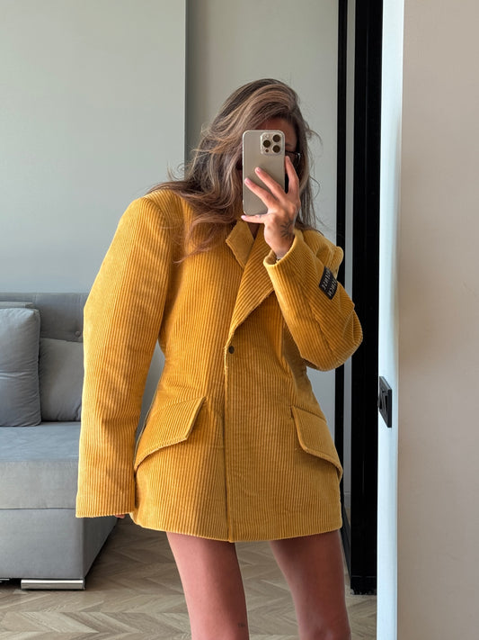 MUSTARD VELVET JACKET