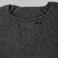 WOOL RAGGED SWEATER GREY