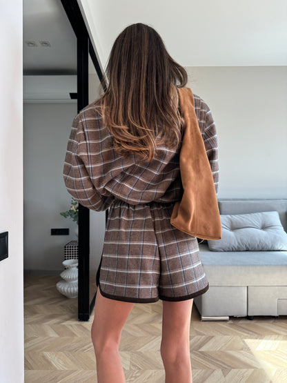 WOOL BROWN SHORTS NONSENSE