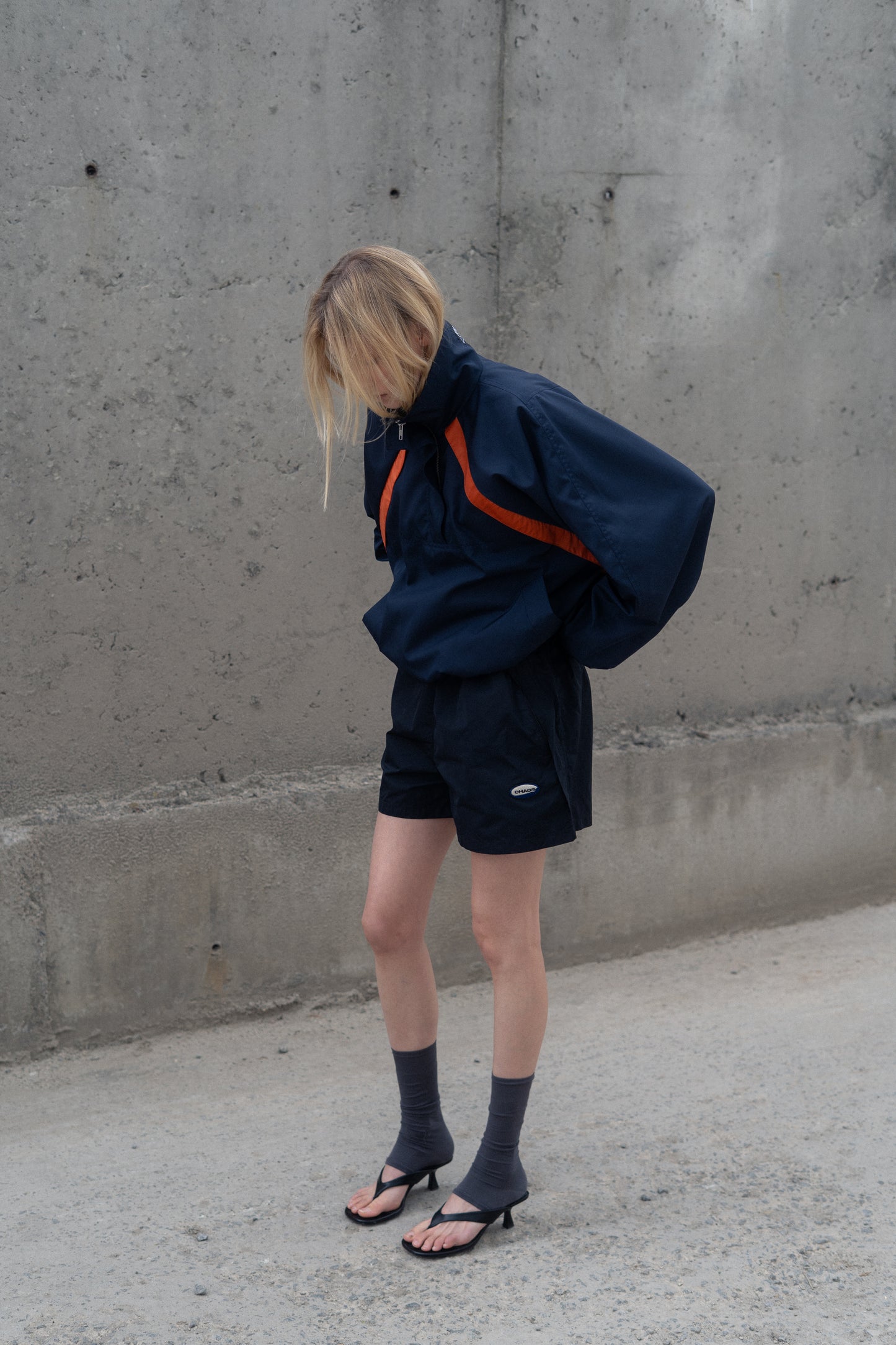 NYLON BLACK SHORTS CHAOS