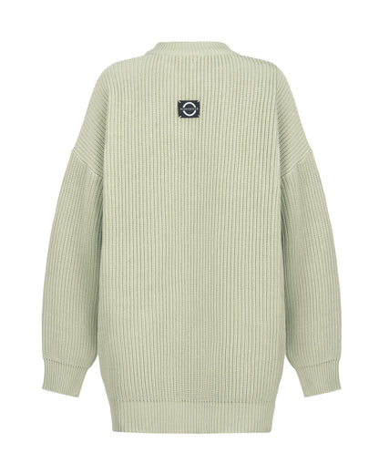 BASIC OVERSIZED SWAETER SAGE GREEN