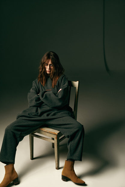 UNISEX SWEATSHIRT DARK MELANGE