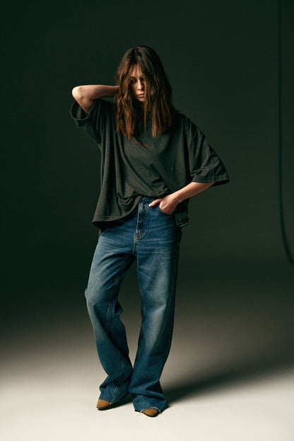 T-SHIRT DARK MELANGE