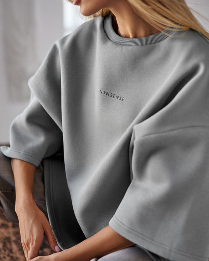 SWEATSHIRT GREY-OLIVE
