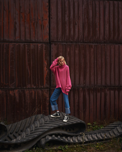 OVERSIZED SEMIWOOL SWEATER BUBBLE